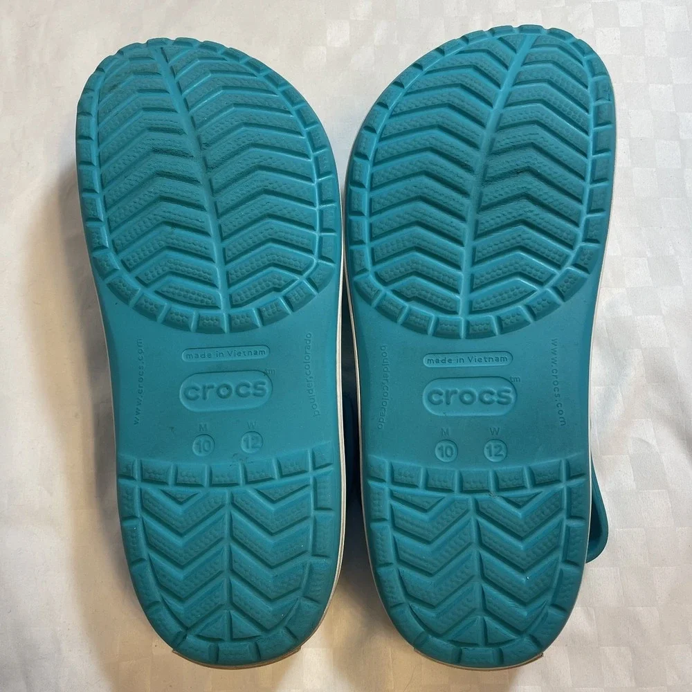 Crocs‎ Digital Aqua Teal Blue Clogs Mens 10 Womens 12
